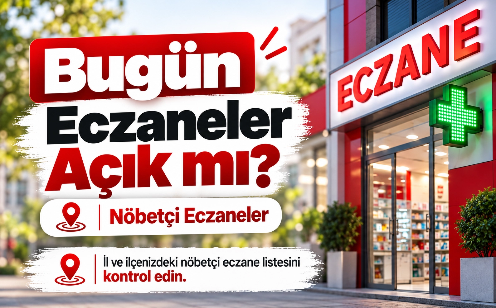 Bugün eczaneler açık mı, kapalı mı? 29 Ekim nöbetçi eczaneler