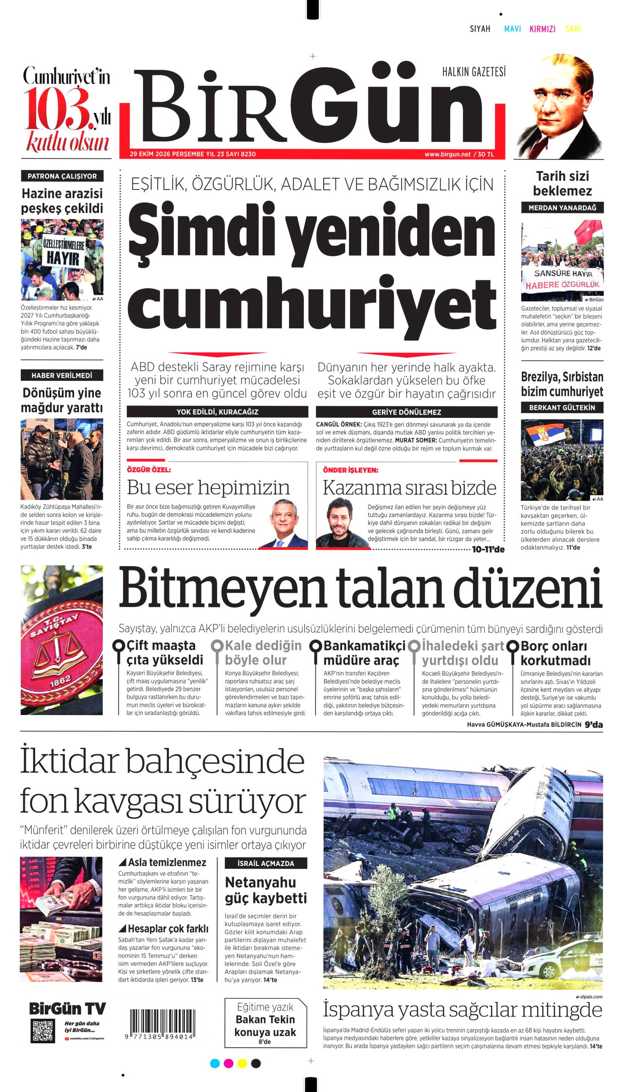 BirGün Gazetesi gazetesi manşeti