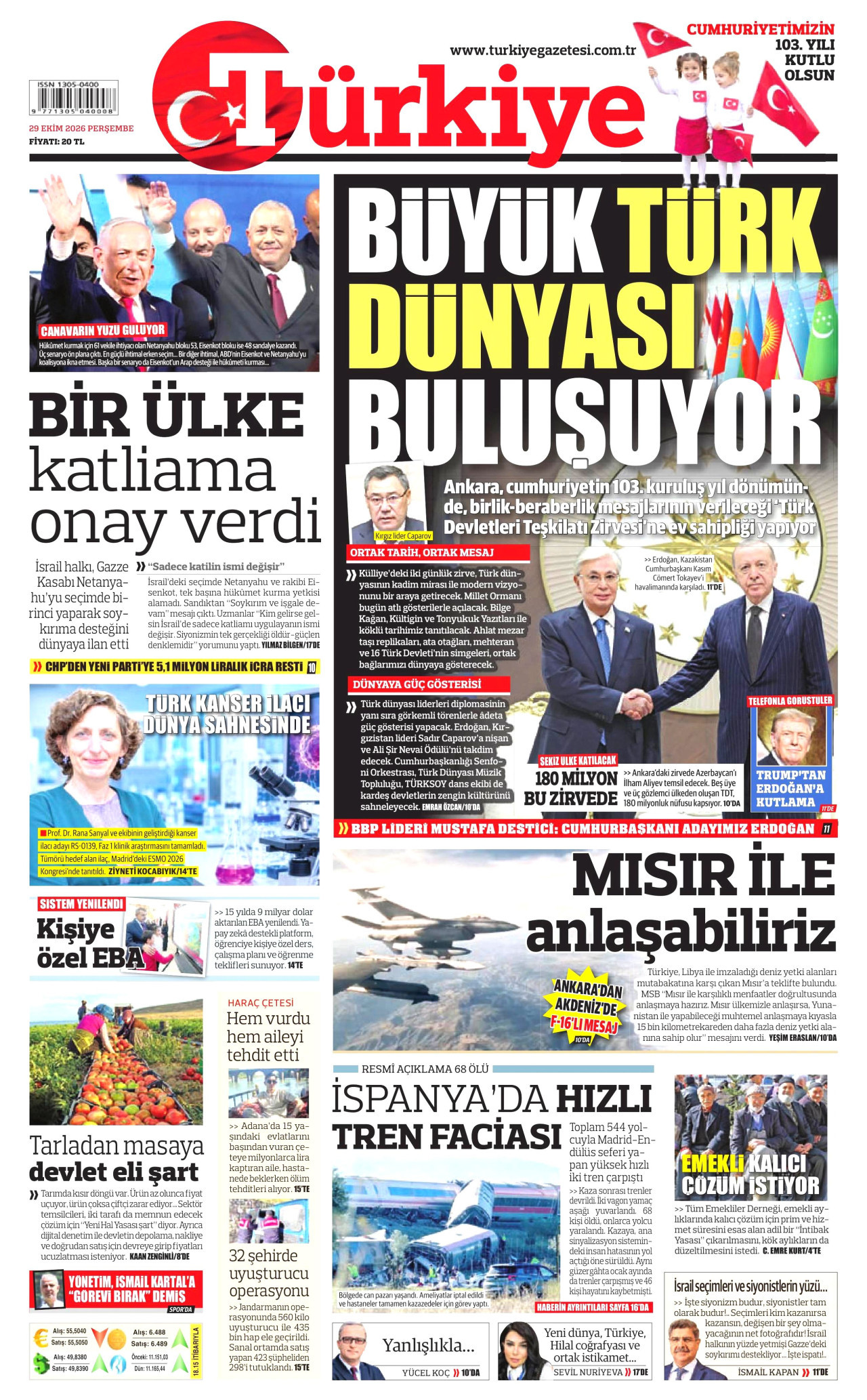 Türkiye Gazetesi Gazetesi gazetesi manşeti
