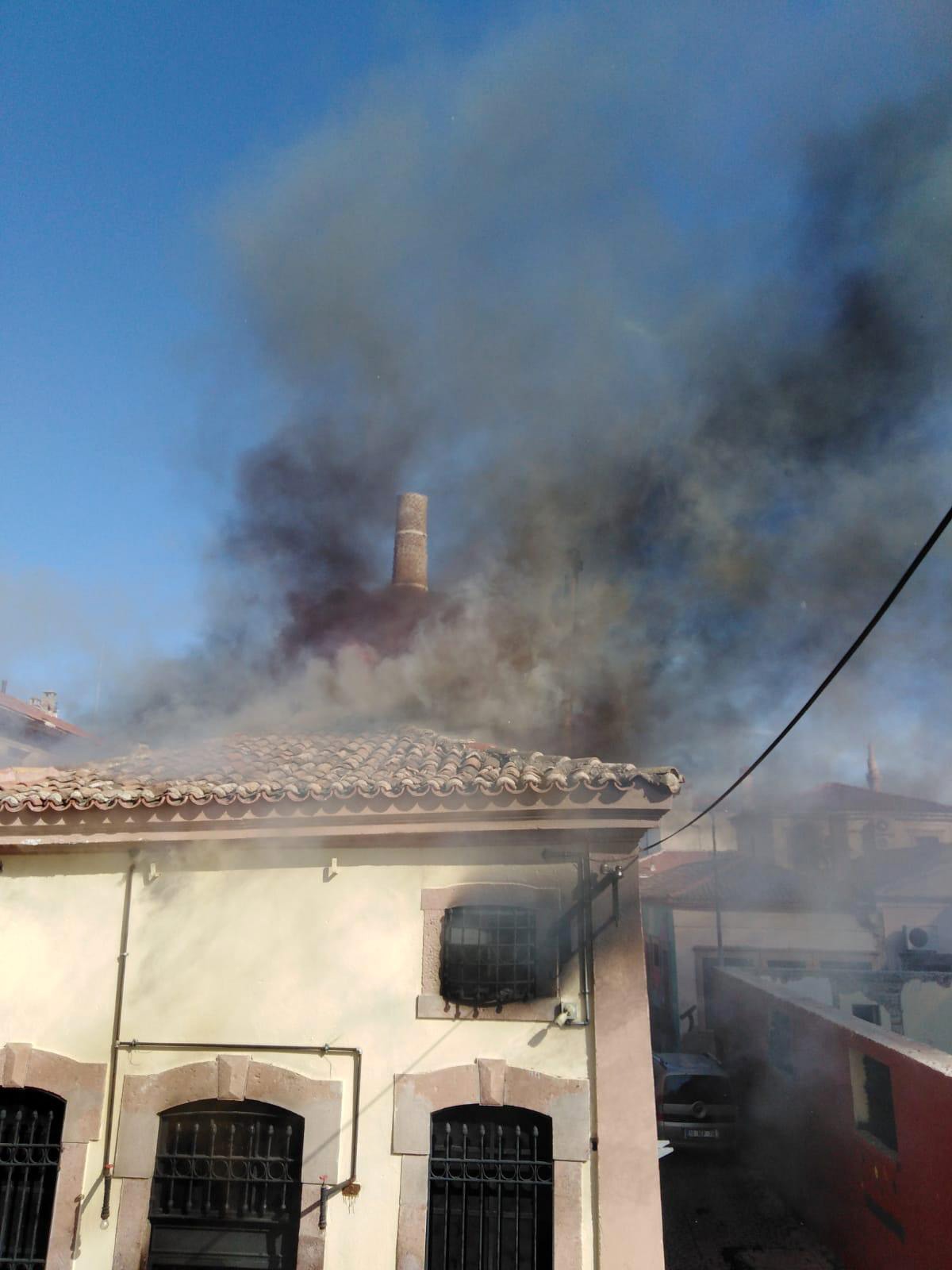 Ayvalık’ta restoranda korkutan yangın