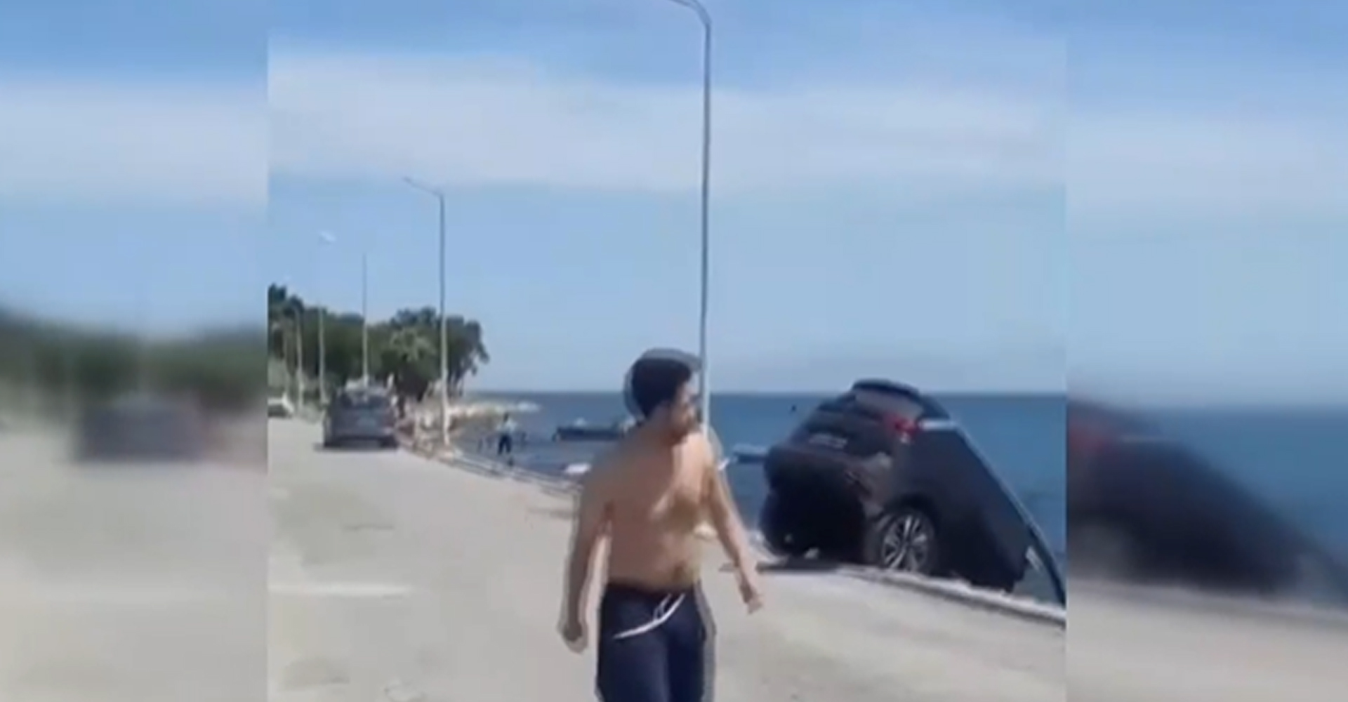 Lüks cipi denize attı! Hiçbir şey olmamış gibi çekip gitti