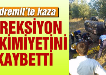 Ayvalık’ta kamyonet devrildi; 3 yaralı