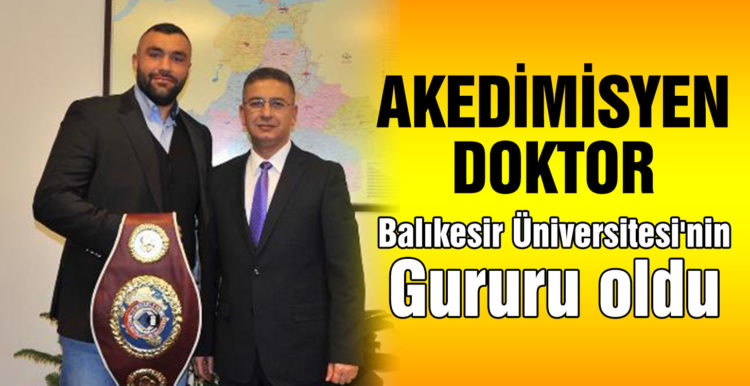 Akademisyen boksör Balıkesir Üniversitesi’nin gurunu oldu