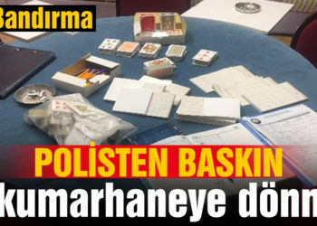 Kumarhaneye çevrilen eve baskın