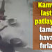 Kamyon lastiği patlayınca tamirci havaya fırladı