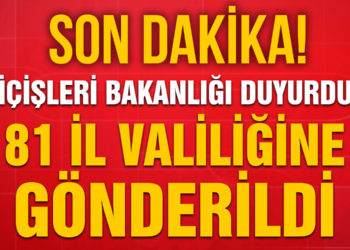 İçişleri Bakanlığı duyurdu! Ülke genelinde gerçekleştirilecek