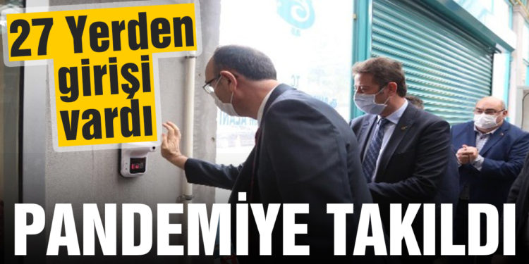 27 yerden girişi bulunan pazar yeri pandemiye takıldı