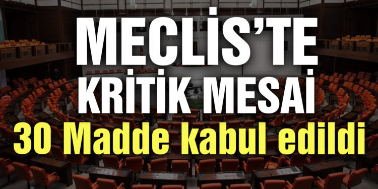 İstihdam teşvikine ilişkin kanun teklifi TBMM Plan ve Bütçe Komisyonunda: 30 madde kabul edildi