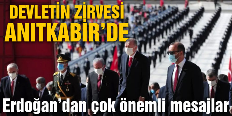 Devletin zirvesi Cumhuriyet’in 97. yılında Anıtkabir’de