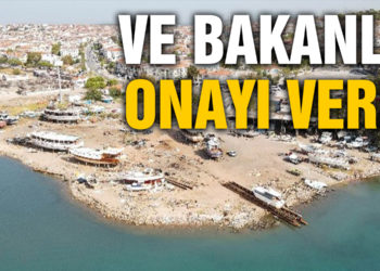 Çekek ve marina yerine bakanlık onayı