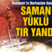 Benzinlikte saman yüklü tır yandı