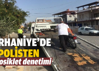 Burhaniye’de polisten motosiklet denetimi
