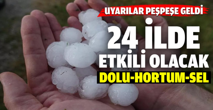 Dolu ve sağanak yağış geliyor!