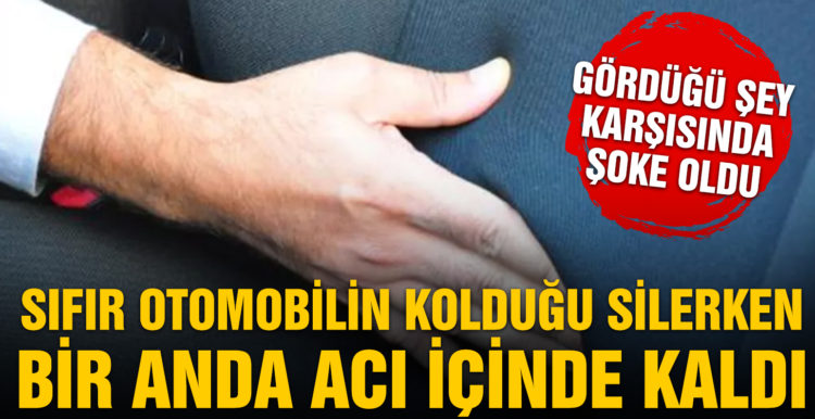 Aldıkları sıfır otomobilin koltuğundan falçata çıktı