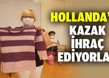 Ayvalıklı ev hanımları Hollanda’ya kazak ihraç ediyorlar