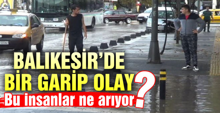 7 bin liralık telefonunu paçaları sıvayıp yağmur sularında aradı