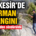 Balıkesir’de orman yangını