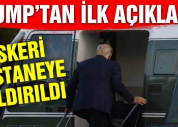 Koronavirüse yakalanan Trump, tedbir amaçlı askeri hastaneye kaldırıldı