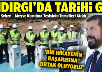 Sındırgı’da Jeotermal Sebze – Meyve Kurutma tesisinin temelleri atıldı
