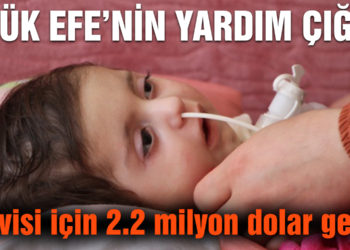 Efe bebeğin tedavisi için 2.2 milyon dolar gerekli