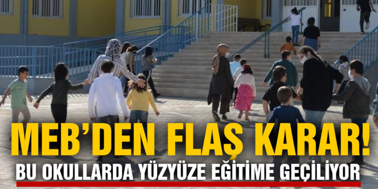 MEB’den flaş karar! O okullar 26 Ekim’den itibaren 5 gün yüz yüze eğitim yapacak