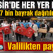 Balıkesir’de vatandaşlara 27 bin bayrak dağıtıldı