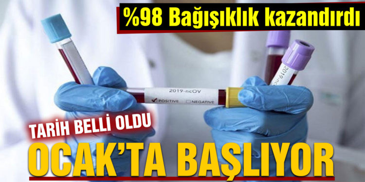 Aşılamaya ocak ayında başlanıyor