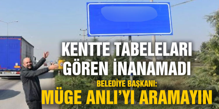 Bursa İnegöl’deki tabelaları gören şaştı kaldı! Belediye Başkanı Taban: Lütfen Müge Anlı’yı aramayın