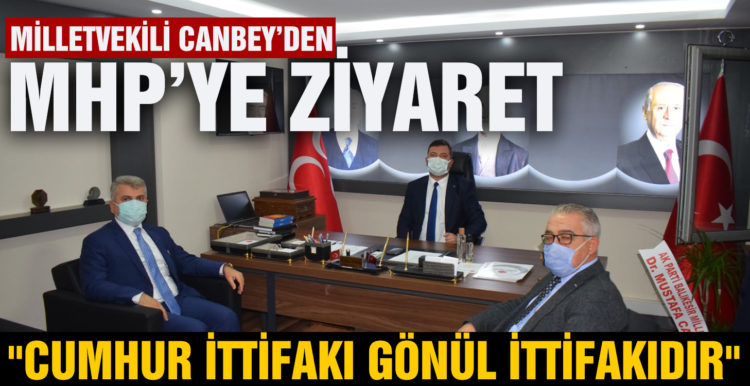 Canbey’den MHP’ye hayırlı olsun ziyareti