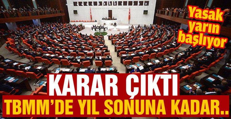 TBMM’ye yıl sonuna kadar ziyaretçi yasağı