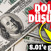 Dolar / TL 8.01’e düştü