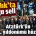 Ayvalık’ta Atatürk’ün 82. yıldönümü hüznü