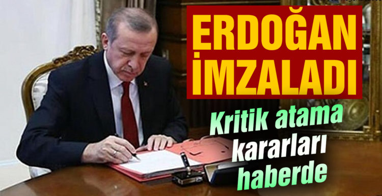Atama kararları Resmi Gazete’de! Cumhurbaşkanı Erdoğan imzaladı