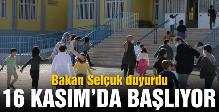 Son dakika! Bakan Selçuk duyurdu: 16 Kasım’da bir haftalık ara tatil başlıyor