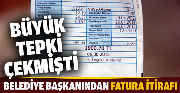 Bursa Büyükşehir Belediye Başkanı Alinur Aktaş’tan su faturası itirafı
