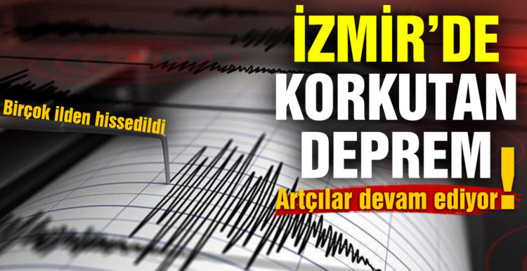 İzmir’de 4.8 büyüklüğünde deprem!