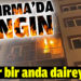 Alevler bir anda daireyi sardı