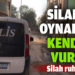 Silahla oynarken kendini vurdu