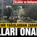 Büyükşehir yağışlardan zarar gören yolları onardı