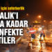 Korona virüs için Ayvalık’ı sabaha kadar dezenfekte ettiler