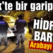 Erdek’te hidrolik bariyer otomobili haşat etti