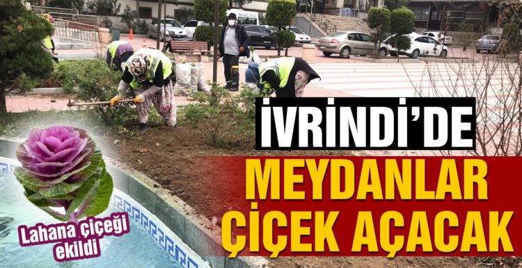İvrindi’de meydanlar bu kış çiçekler açacak