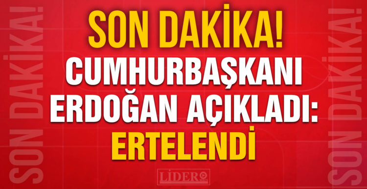 Cumhurbaşkanı Erdoğan açıkladı! AK Parti kongreleri ertelendi