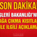 İçişleri Bakanlığı’ndan sokağa çıkma kısıtlamasıyla ilgili açıklama