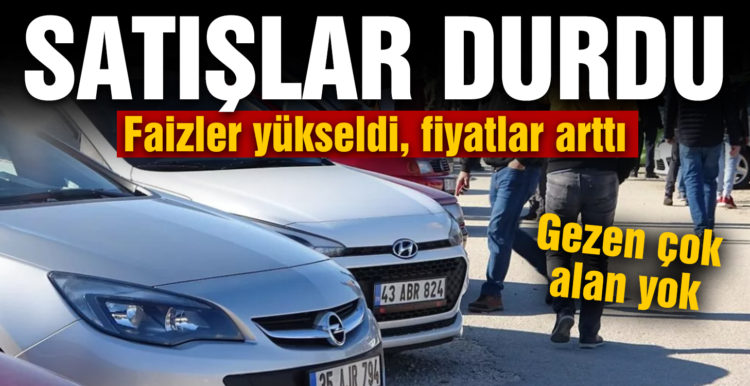 İkinci el oto pazarında satışlar durdu! Gezen çok, alan yok
