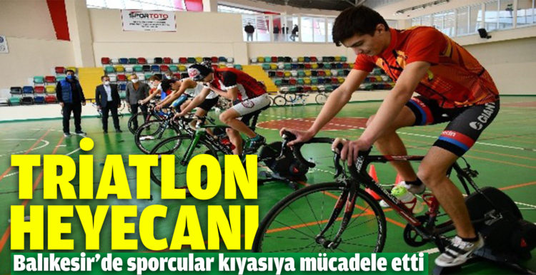 Triatlon’da Balıkesir bisiklet etabı heyecanı