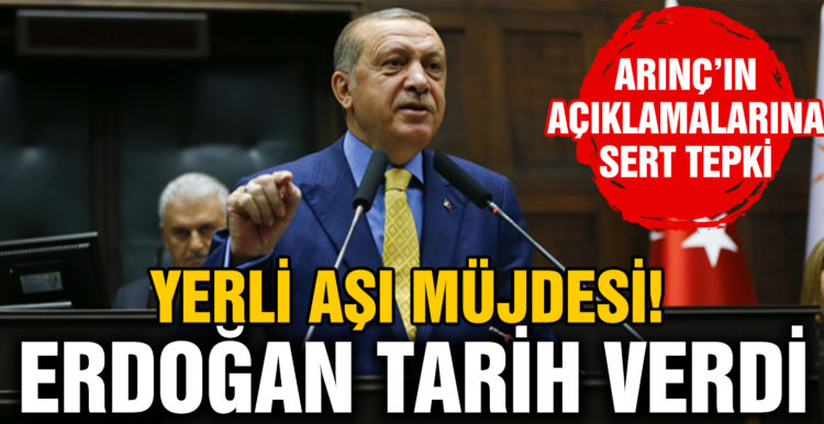 Cumhurbaşkanı Erdoğan yerli aşı için tarih verdi