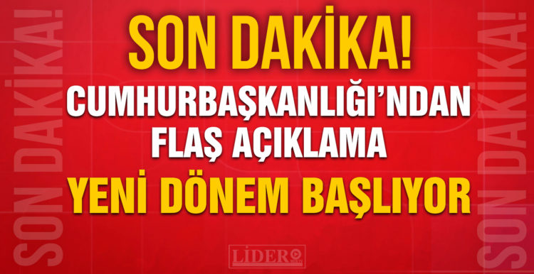 Cumhurbaşkanlığı Sözcüsü Kalın: Yeni dönem başlıyor