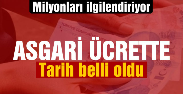 Asgari ücrette ilk toplantı tarihi belli oldu