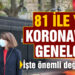 Sağlık Bakanlığı’ndan 81 ile yeni koronavirüs genelgesi